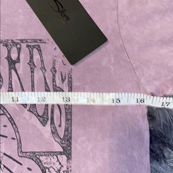 Silver Jeans crew neck T-shirt XS NWT - Picture 3 of 8